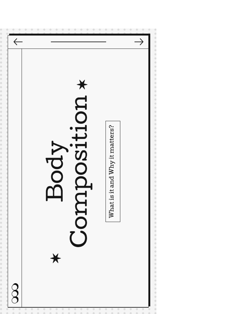 Body Composition NOTES | PDF
