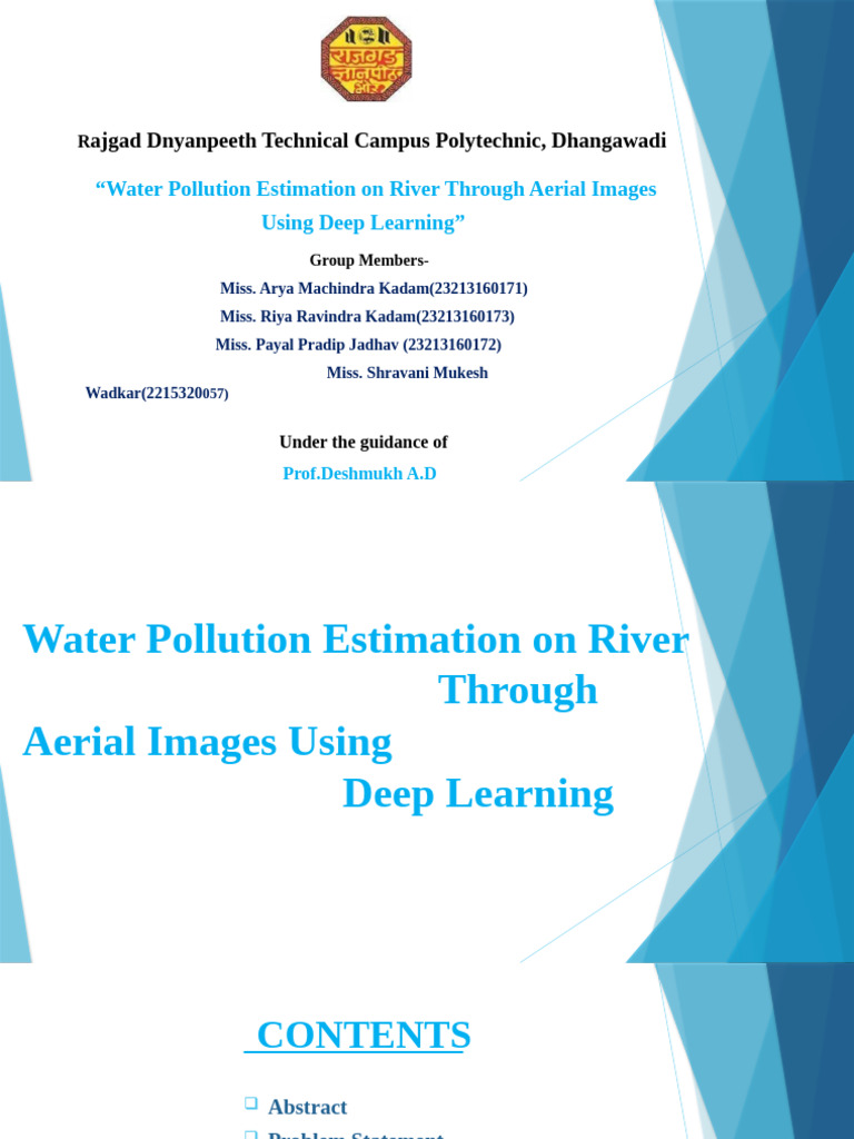 Water Pollution Detection via Aerial Images | PDF | Deep Learning ...