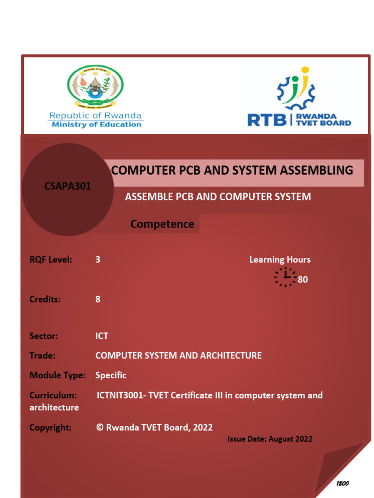 Computer PCB Assembly Training Module | PDF | Printed Circuit Board ...