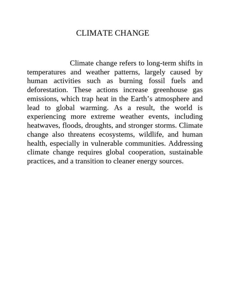 Understanding Climate Change Impacts | PDF