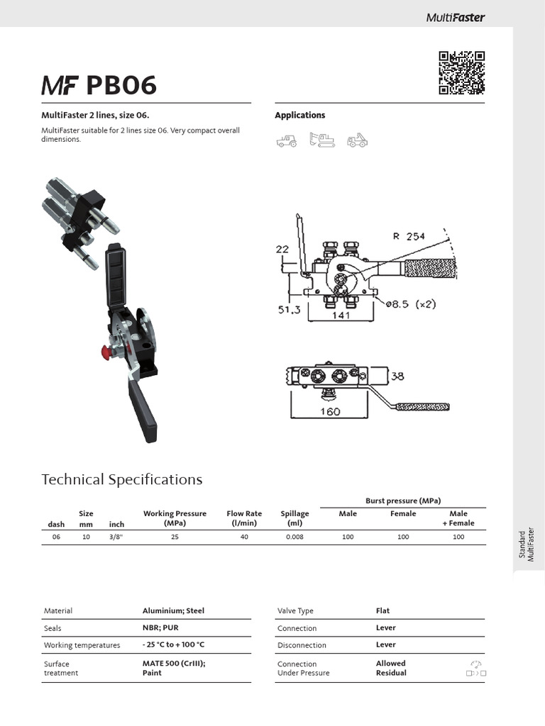 MultiFaster PB06 Technical Specs & Applications | PDF | Metalworking ...