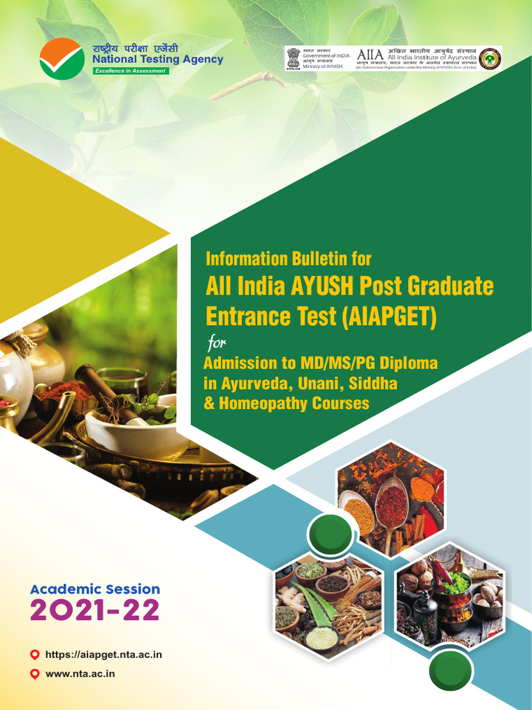 AIAPGET 2021 Admission Guide | PDF | University And College Admission ...
