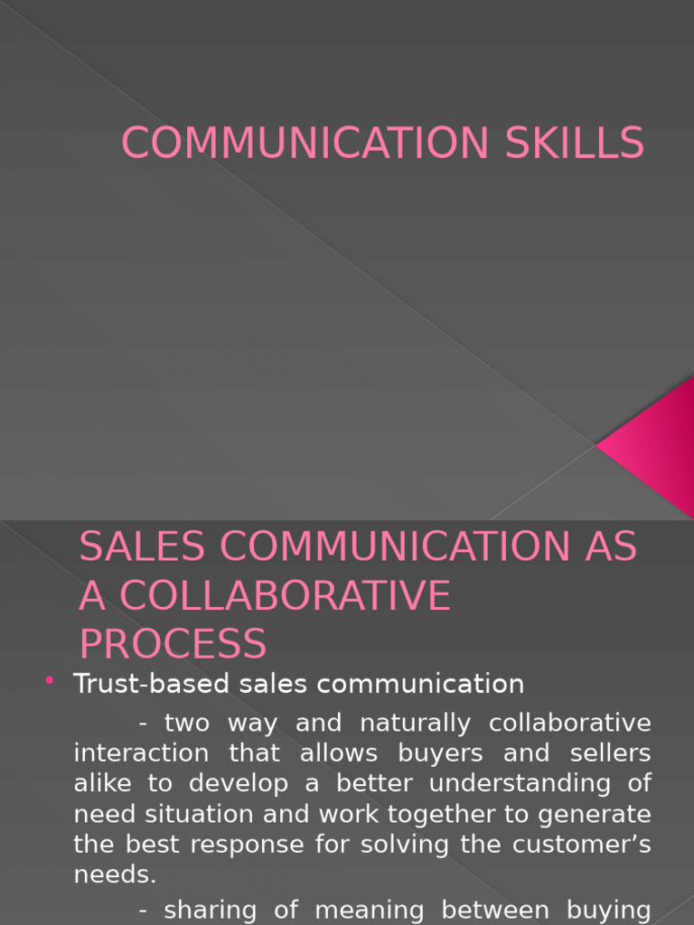 Inbound 5153961502990589997 | PDF | Nonverbal Communication | Sales
