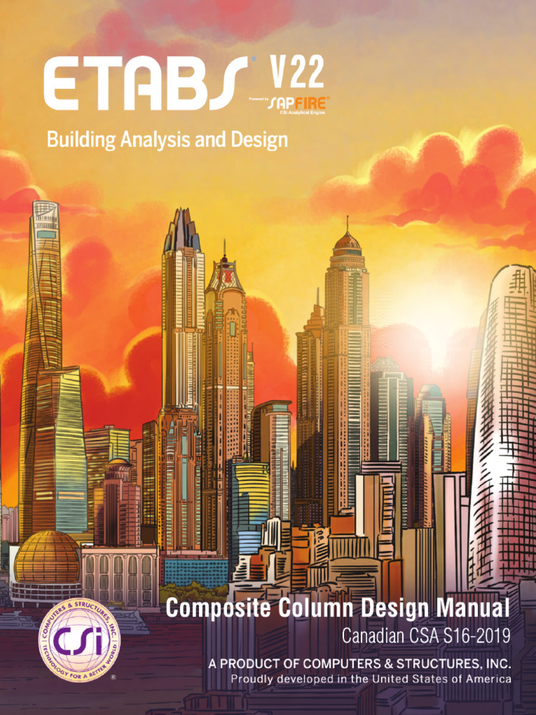 Composite Column Design Manual CSA S16-19 | PDF | Bending | Buckling