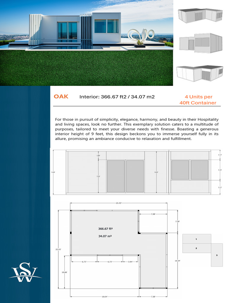 Elegant 40ft Container Design Solutions | PDF