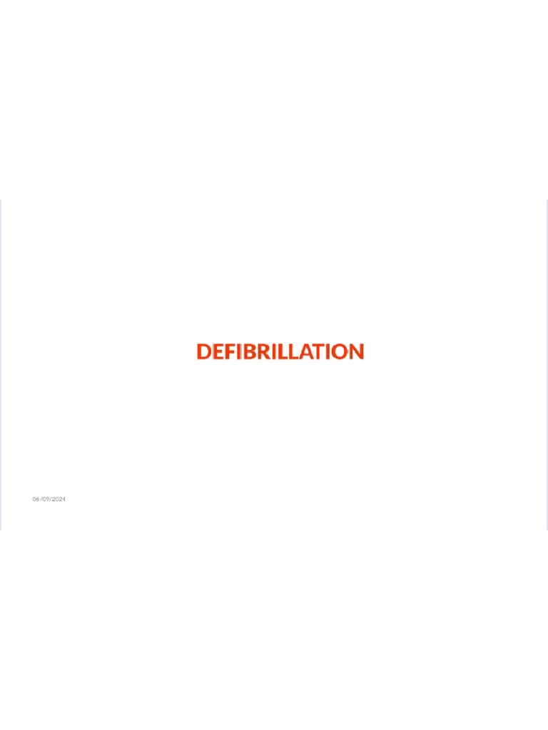 Defibrillator | PDF