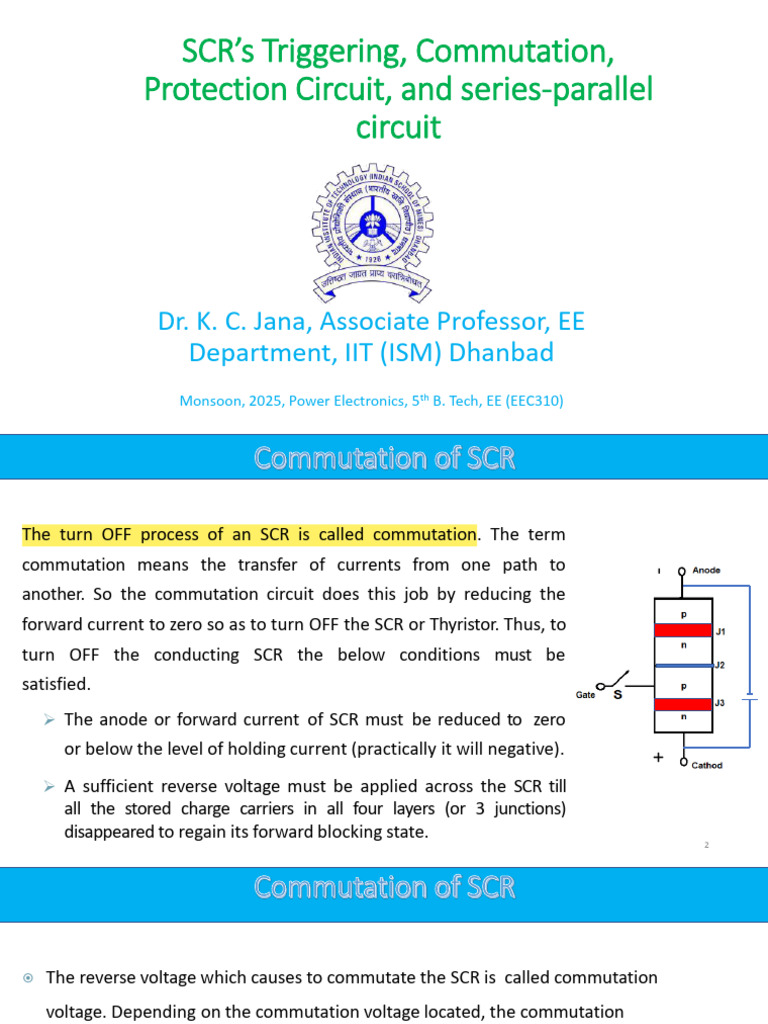 4.SCRs Triggering, Commutations, Protections, Circuits Etc | PDF ...