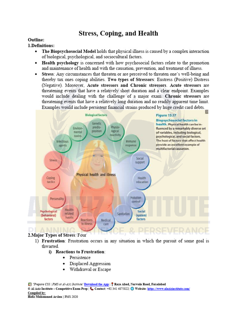 Stress, Coping, and Health-Psychology PMS 2025 | PDF | Stress (Biology ...