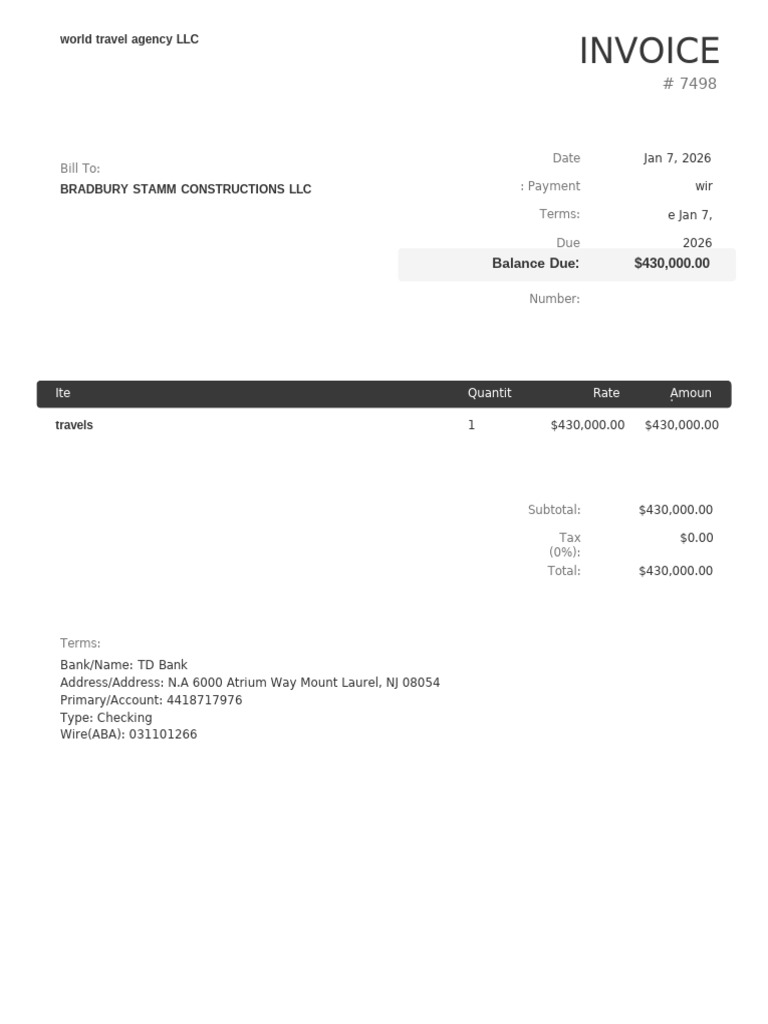 Invoice 7498ok | PDF