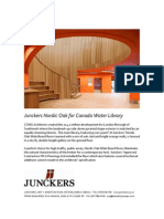 Junckers Nordic Oak For Canada Water Library