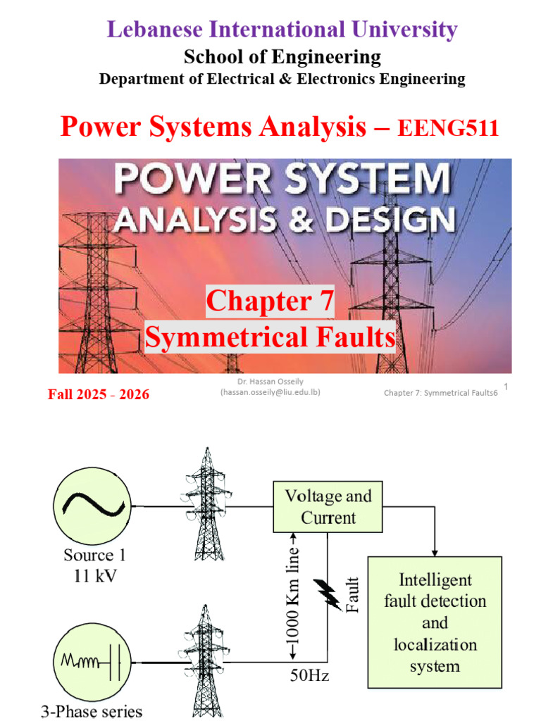Symmetrical Faults in Power Systems | PDF | Electric Generator | Direct ...