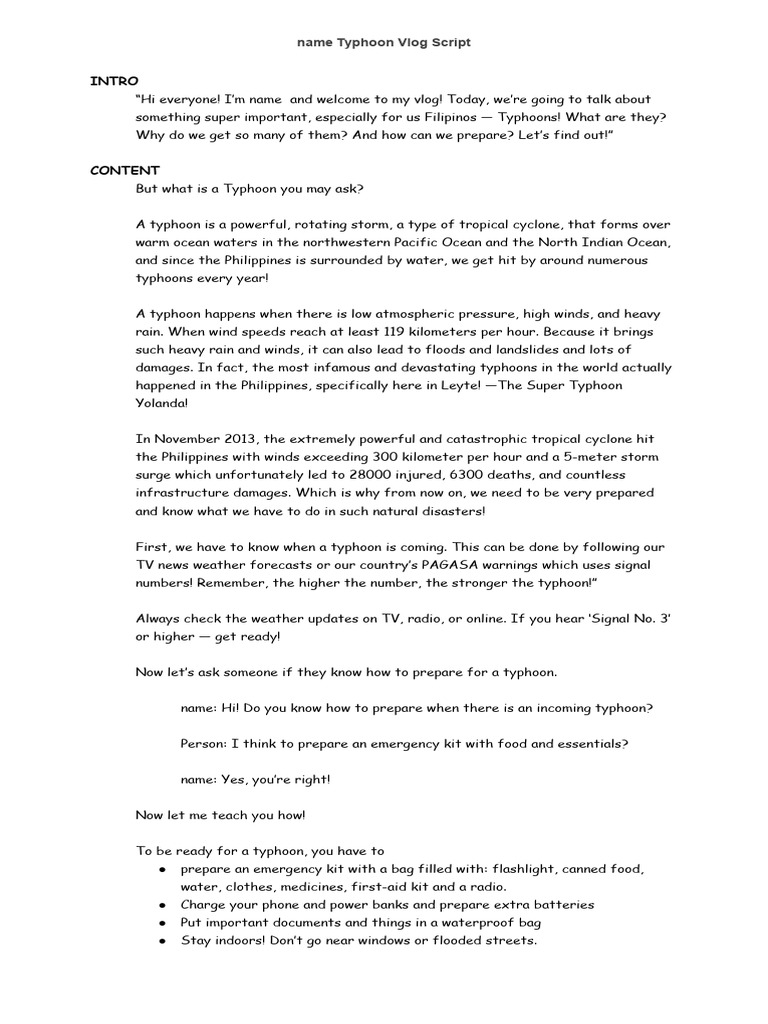 Preparing for Typhoons in the Philippines | PDF | Tropical Cyclones ...