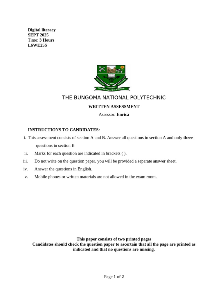 Digital Literacy Level 6 Task 2 | PDF | Operating System | System Software