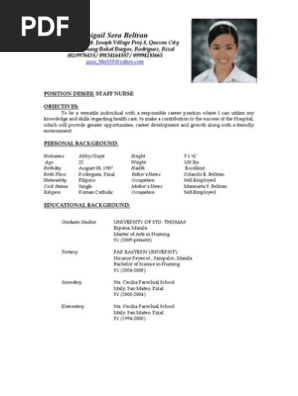 CV+%28Staff+Nurse%29