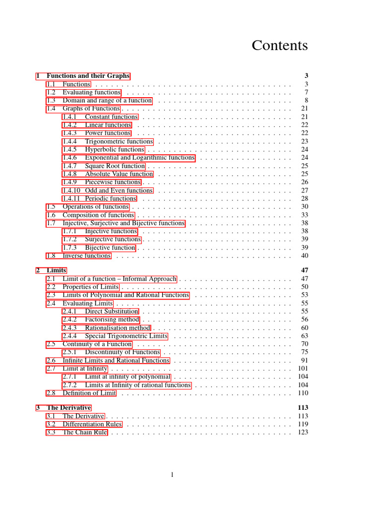 Functions and Graphs Overview | PDF | Function (Mathematics ...