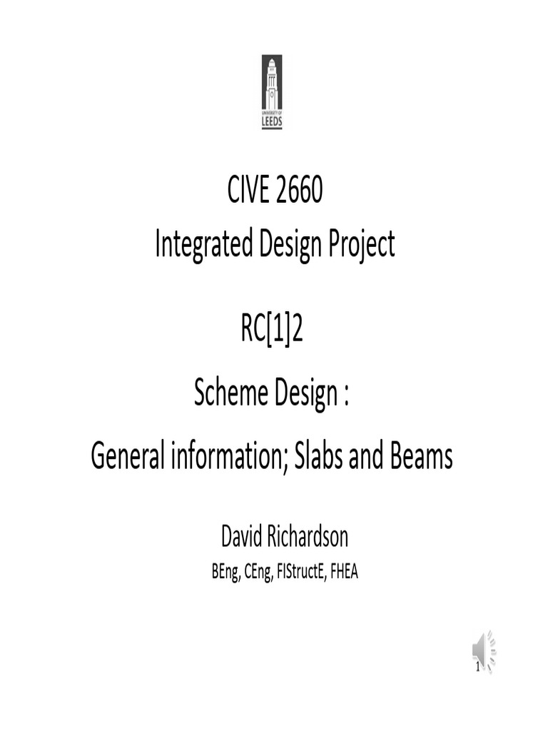 RC Design: Slabs and Beams Overview | PDF | Beam (Structure) | Strength ...