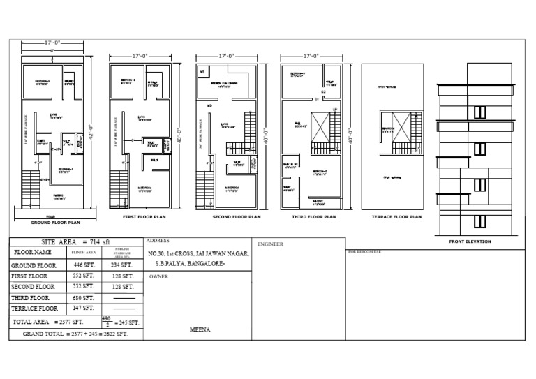 Building Plans and Area Calculations | PDF