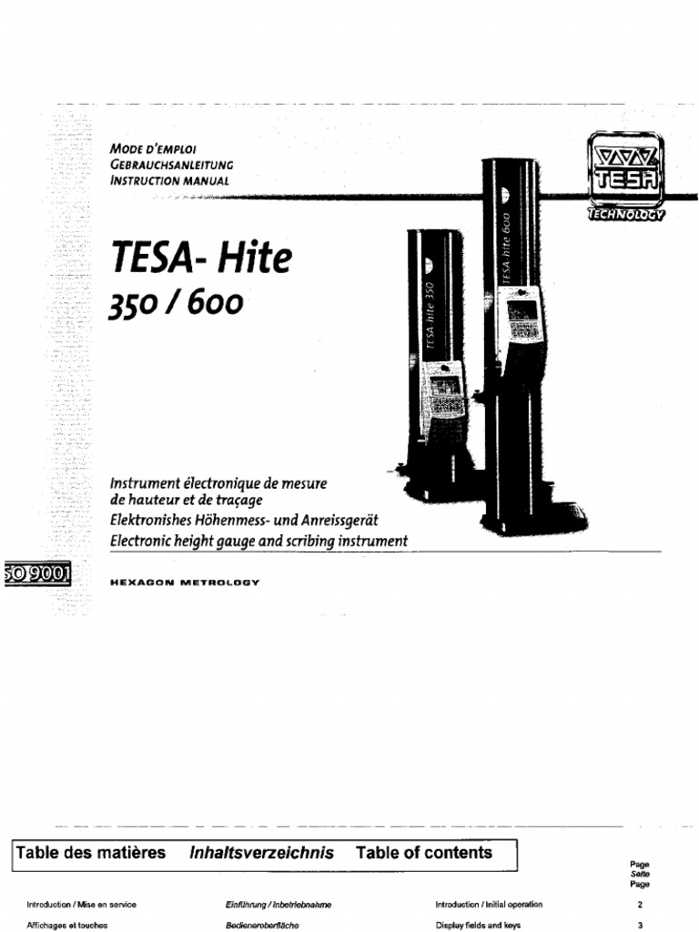 Tesa 600 | PDF