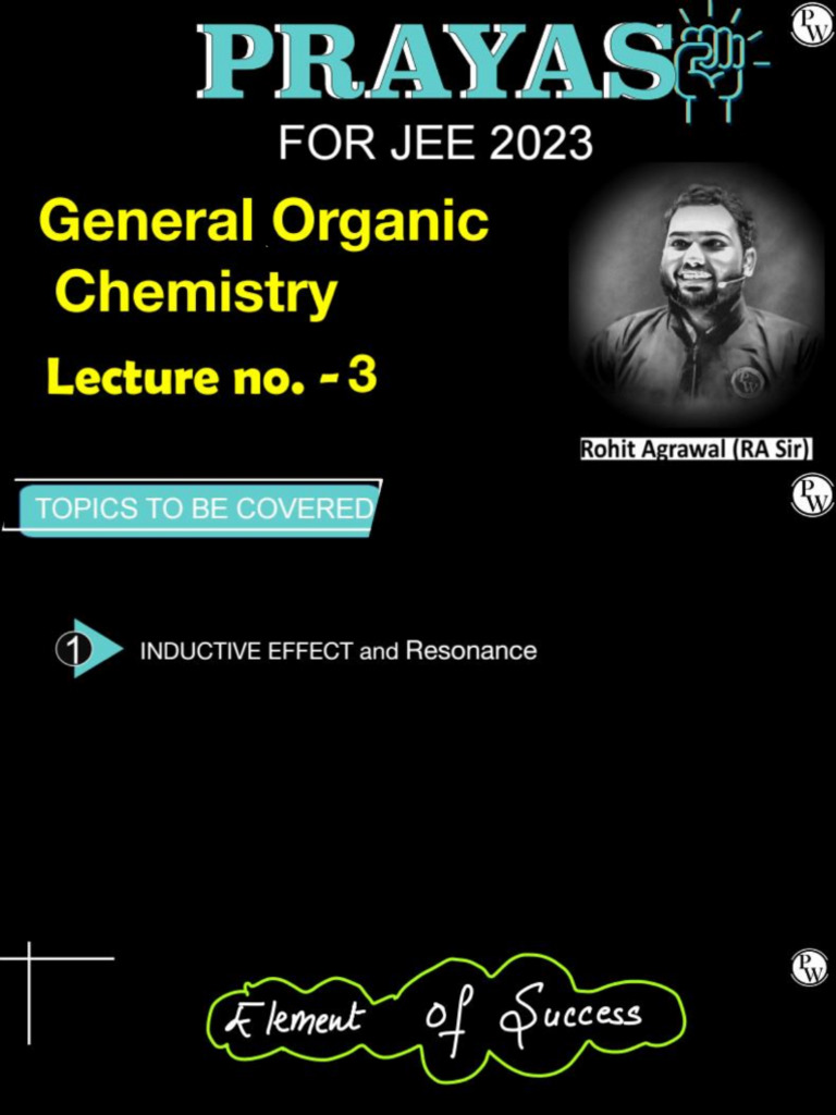 477 General Organic Chemistry 03 Class Notes Prayas 2023 Liv | PDF