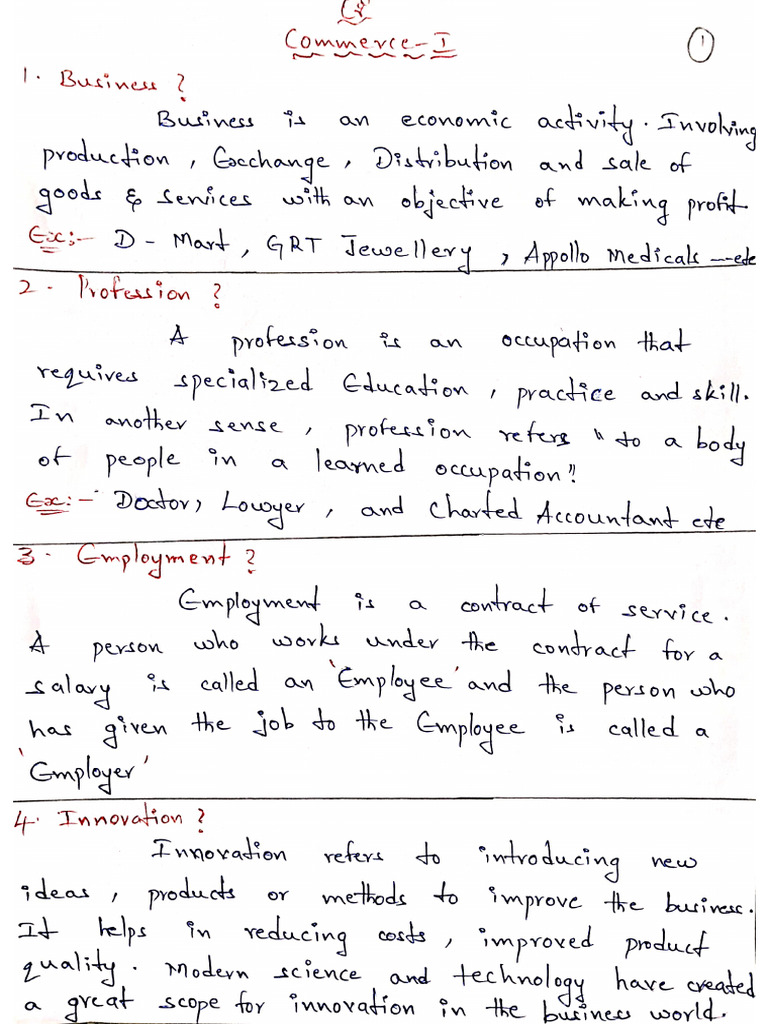 Commerce (2 Marks) | PDF