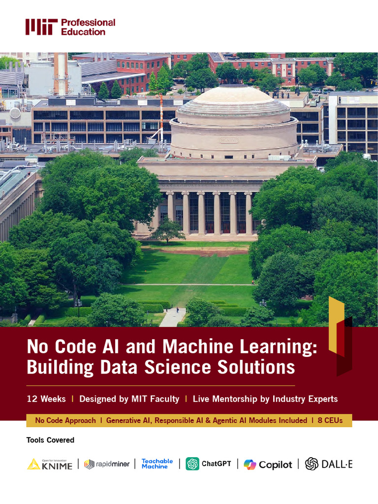 No Code AI & ML Solutions Program | PDF | Artificial Intelligence ...