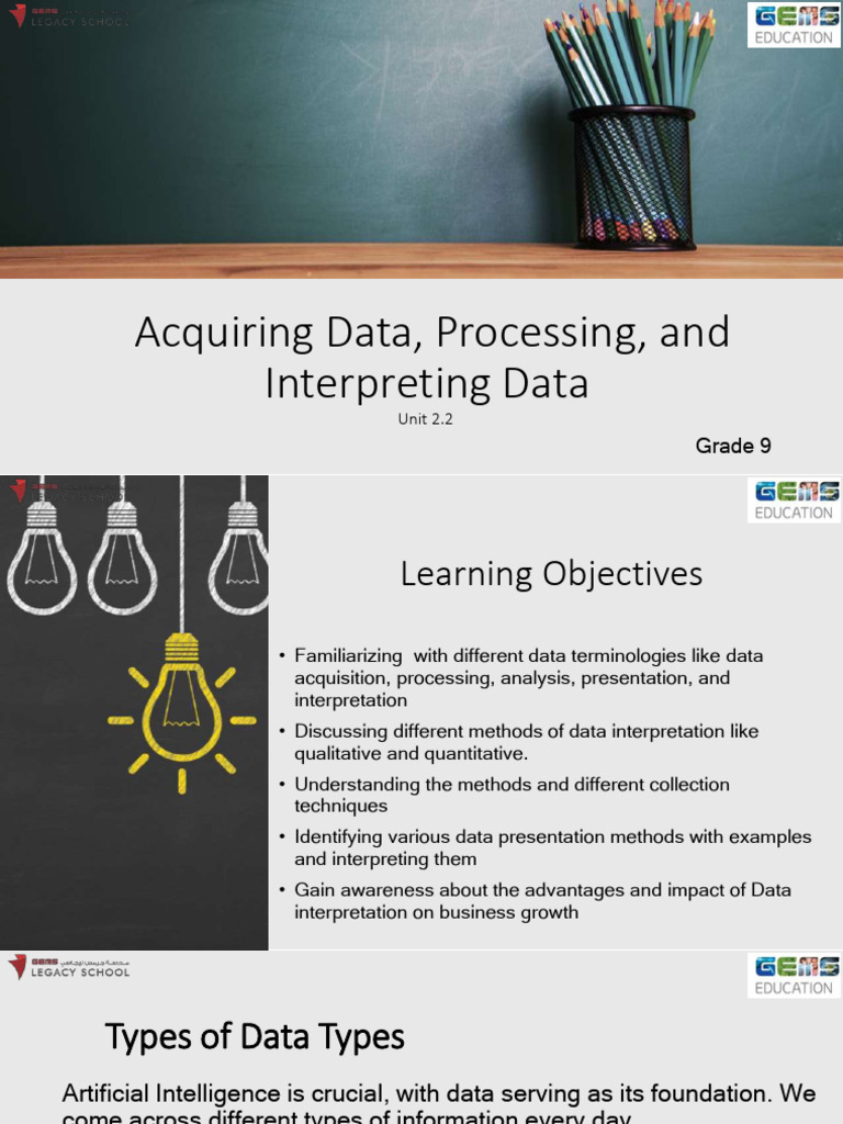 Data Acquisition and Interpretation Guide | PDF | Data | Quantitative ...