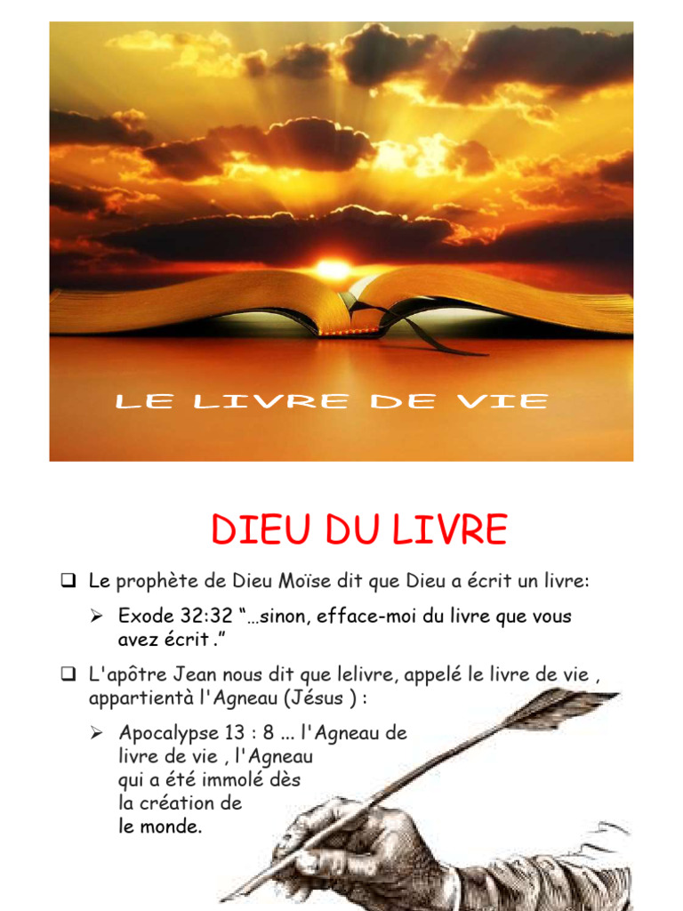 Le Livre de Vie et la Prescience Divine | PDF | Dieu | Livre de la ...