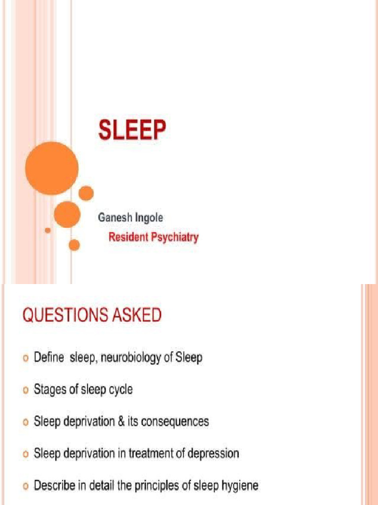 Sleep | PDF