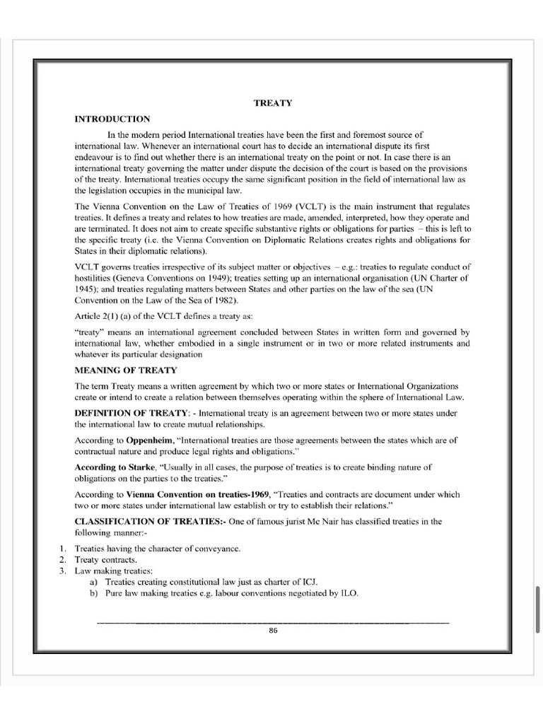 Treaty | PDF