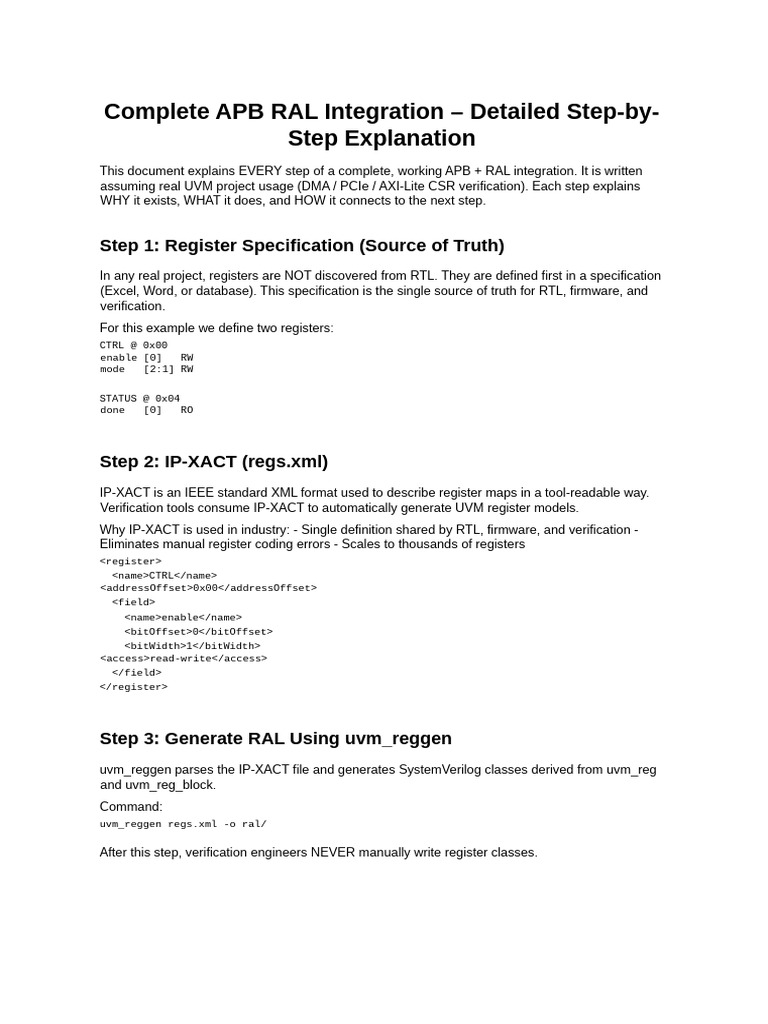 APB RAL Integration Guide: Step-by-Step | PDF | Xml | Information ...