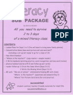 Literacy Sub Package
