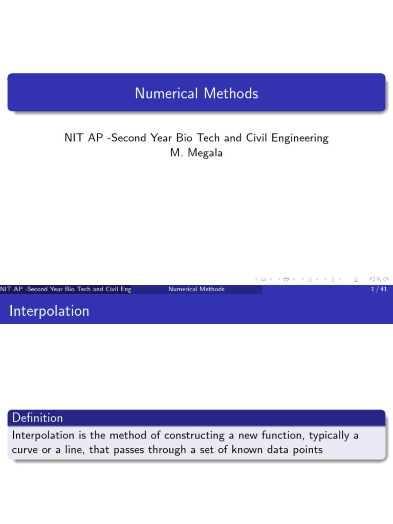 Lagrange and Newton Interpolation Methods | PDF | Finite Difference ...