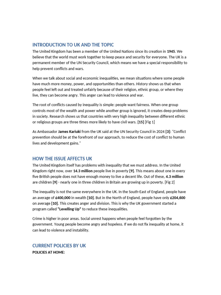 Uk Position Paper Short With References | PDF | Poverty & Homelessness ...