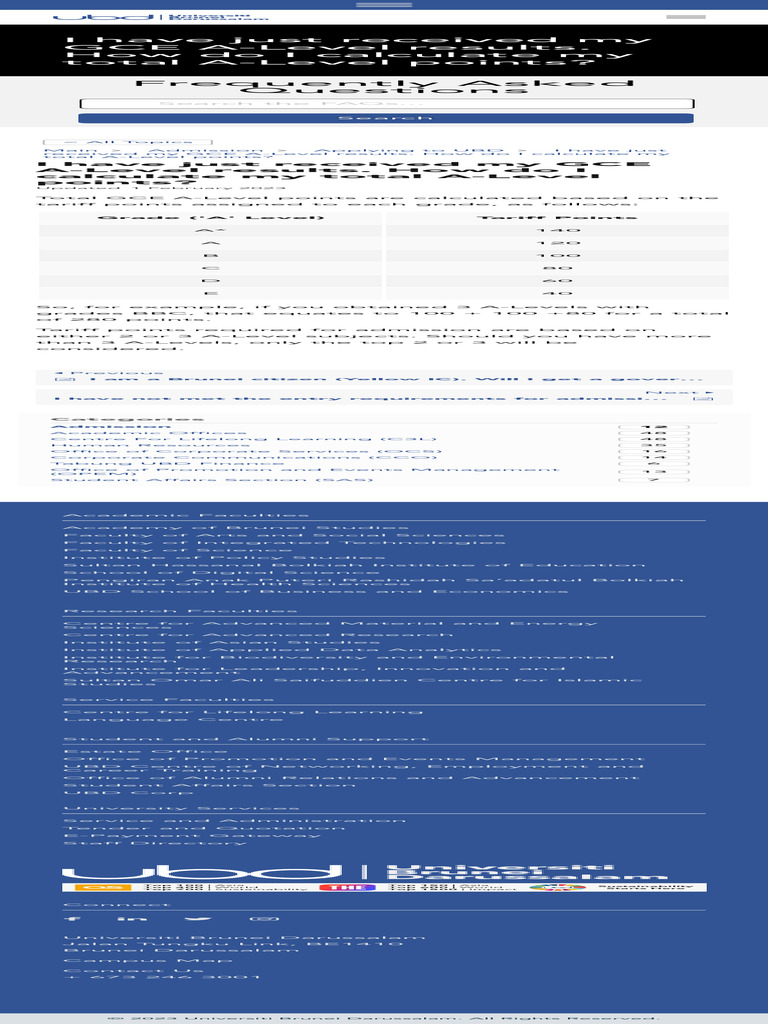 GCE A-Level Points Calculation Guide | PDF | Standardized Tests ...