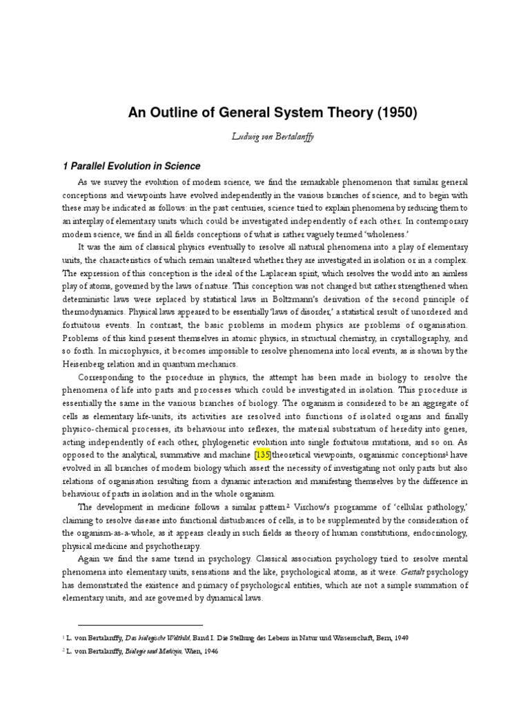 General System Theory Overview | PDF | Second Law Of Thermodynamics ...