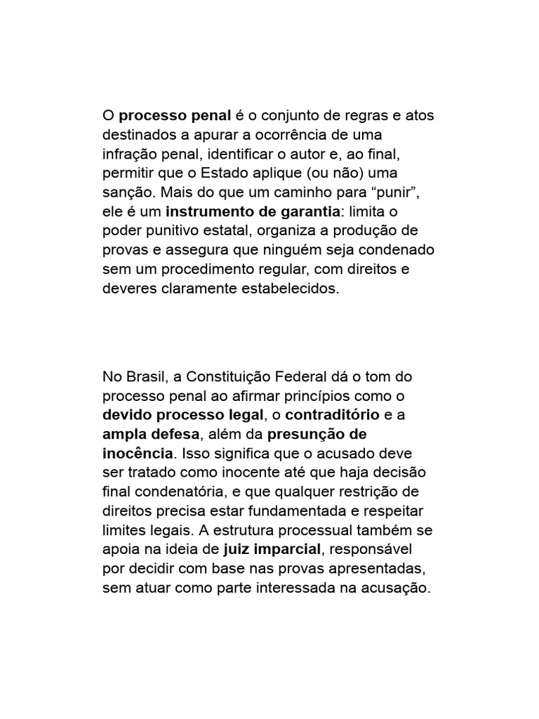 Entendendo o Processo Penal Brasileiro | PDF | Justiça | Crime e Violência