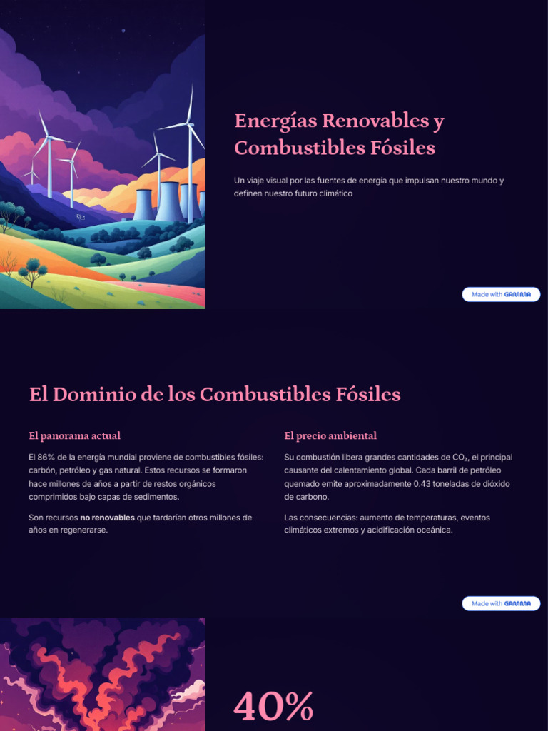 Energías Renovables vs. Combustibles Fósiles | PDF | Energía renovable ...