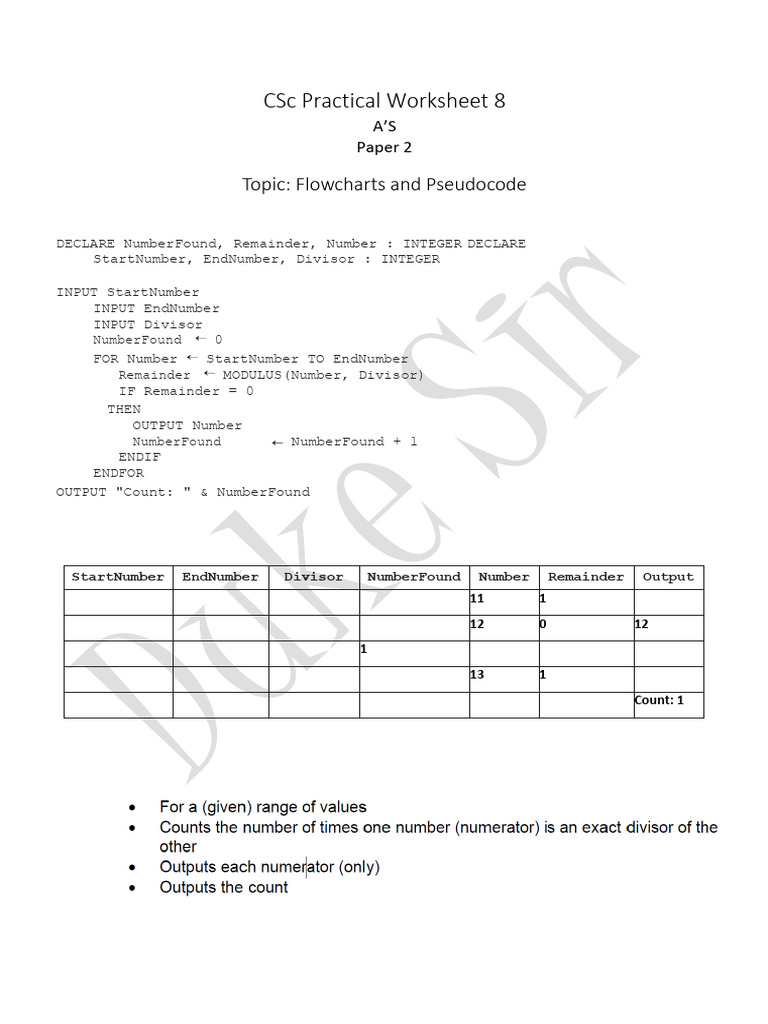 Flowcharts and Pseudocode Algorithm Guide | PDF