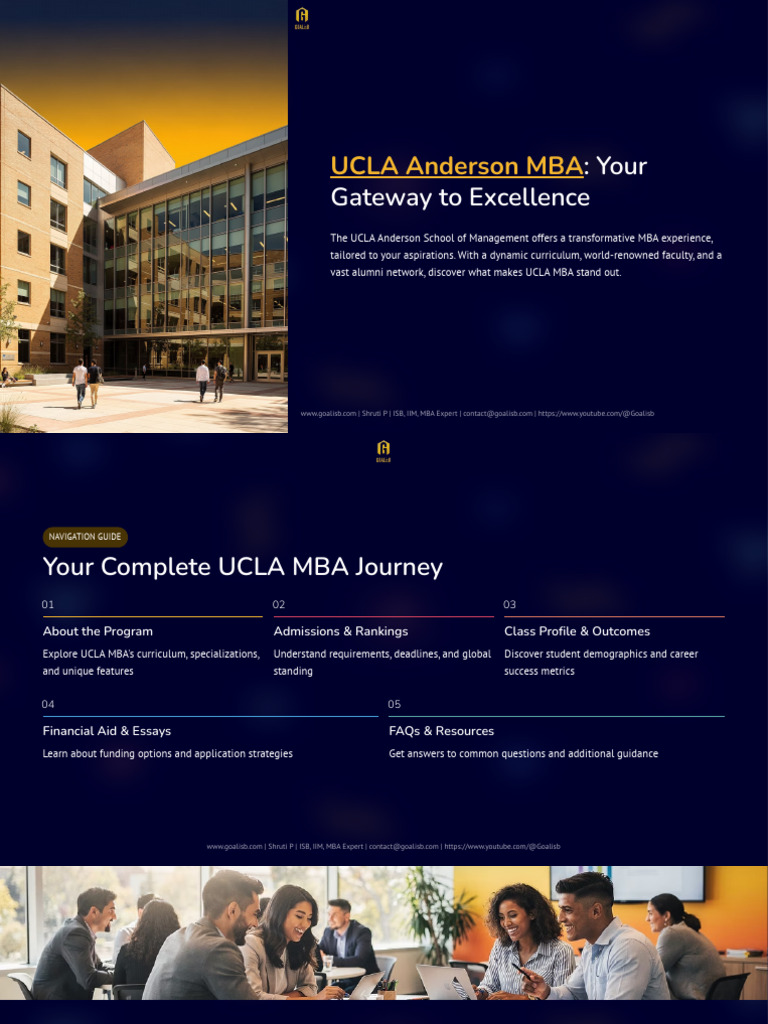 UCLA Anderson MBA Program Overview | PDF | Master Of Business ...