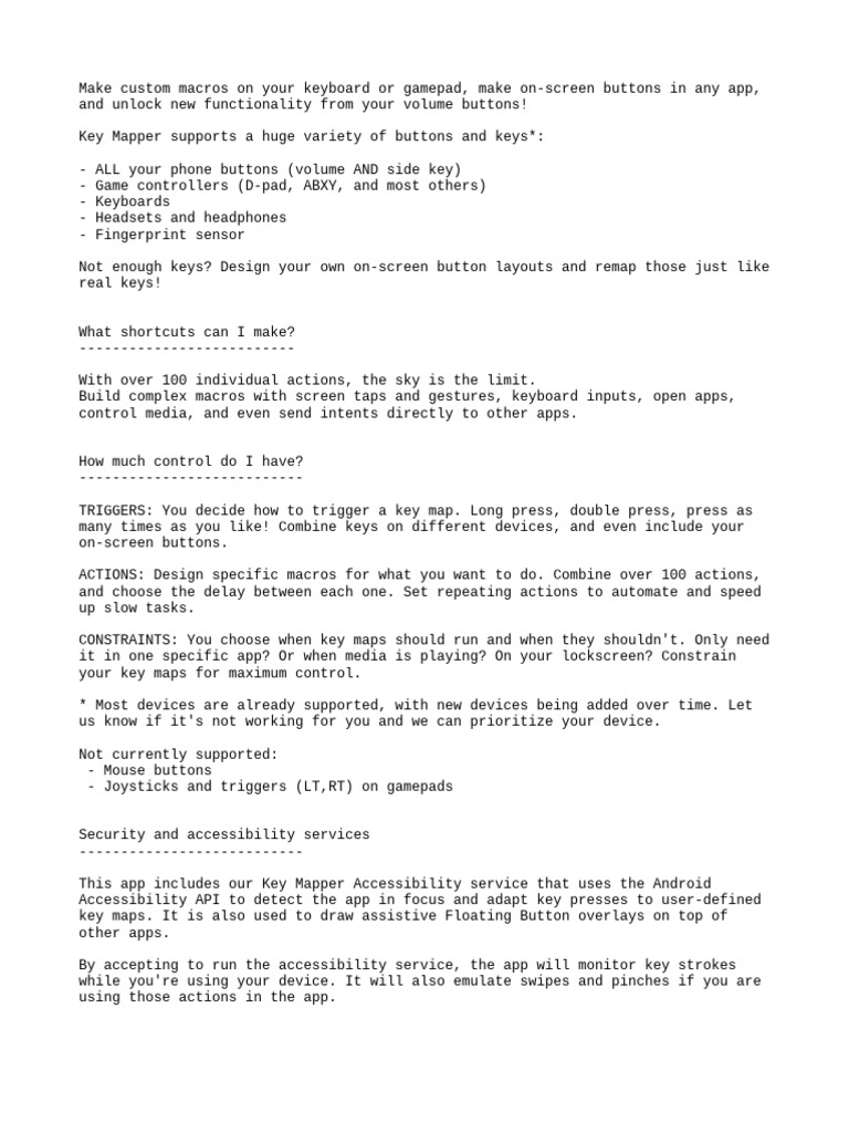 Custom Keyboard Macros & Key Mapping Guide | PDF | Mobile App ...