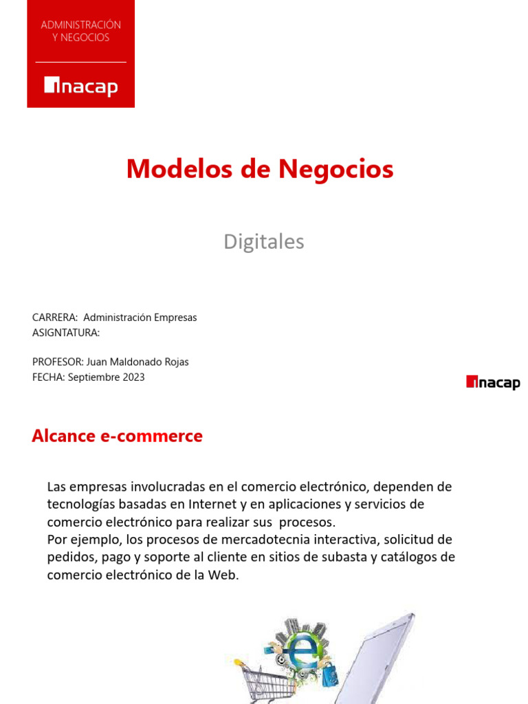 Modelos de Negocios en E-Commerce | PDF | Comercio electrónico | Marketing