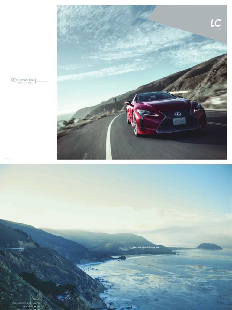 Lexus LC 500: Luxury Coupe Overview | PDF | Vehicle Technology ...