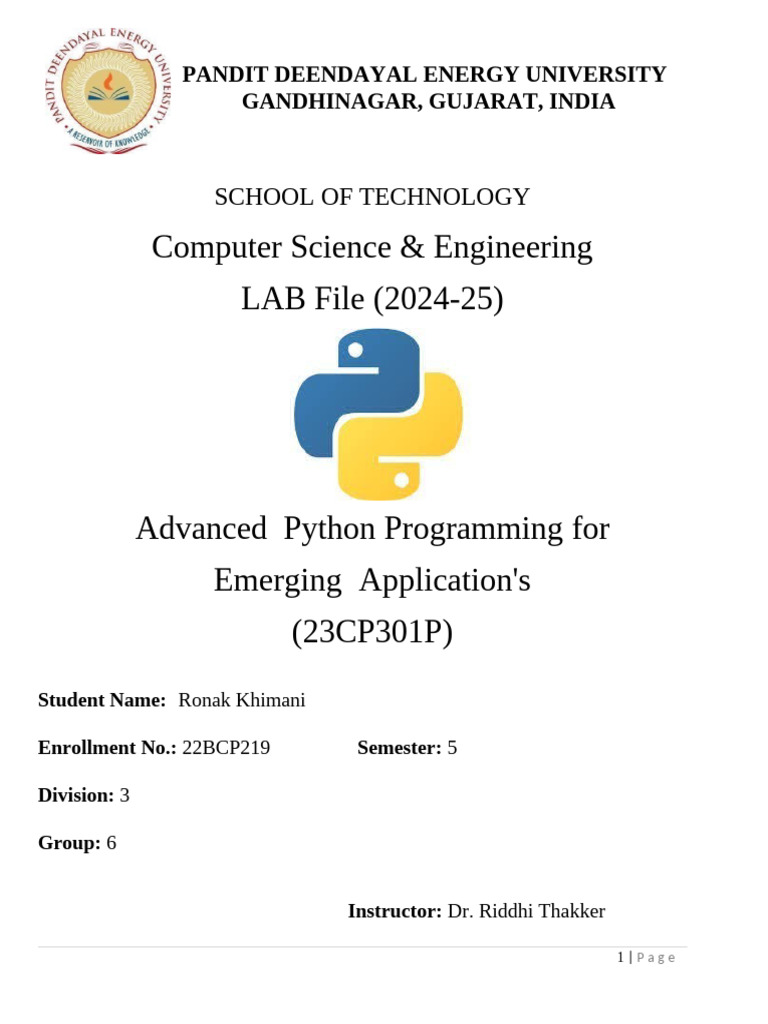 Advanced Python Lab Assignments 2024 | PDF | Textiles | User (Computing)