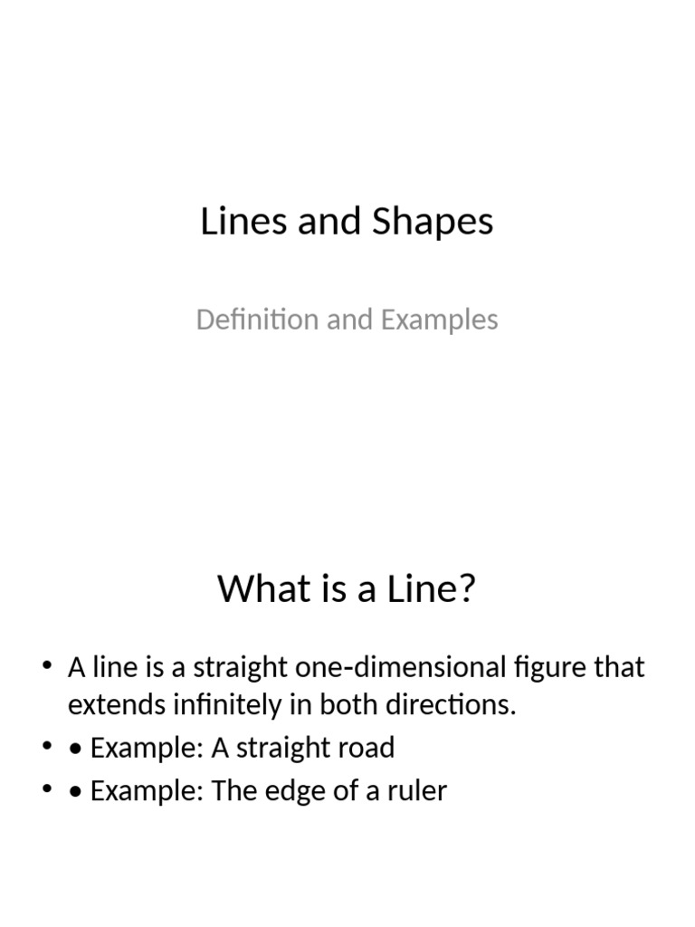 Understanding Lines and Shapes Basics | PDF