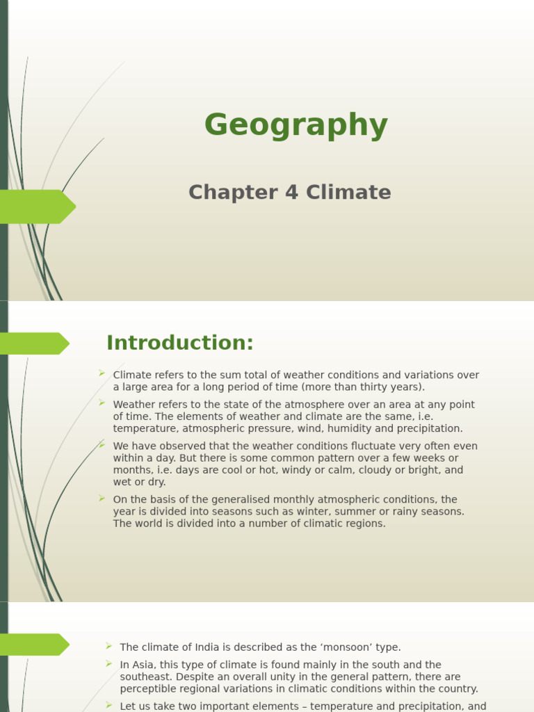 India's Climate and Weather Patterns | PDF | Monsoon | Rain