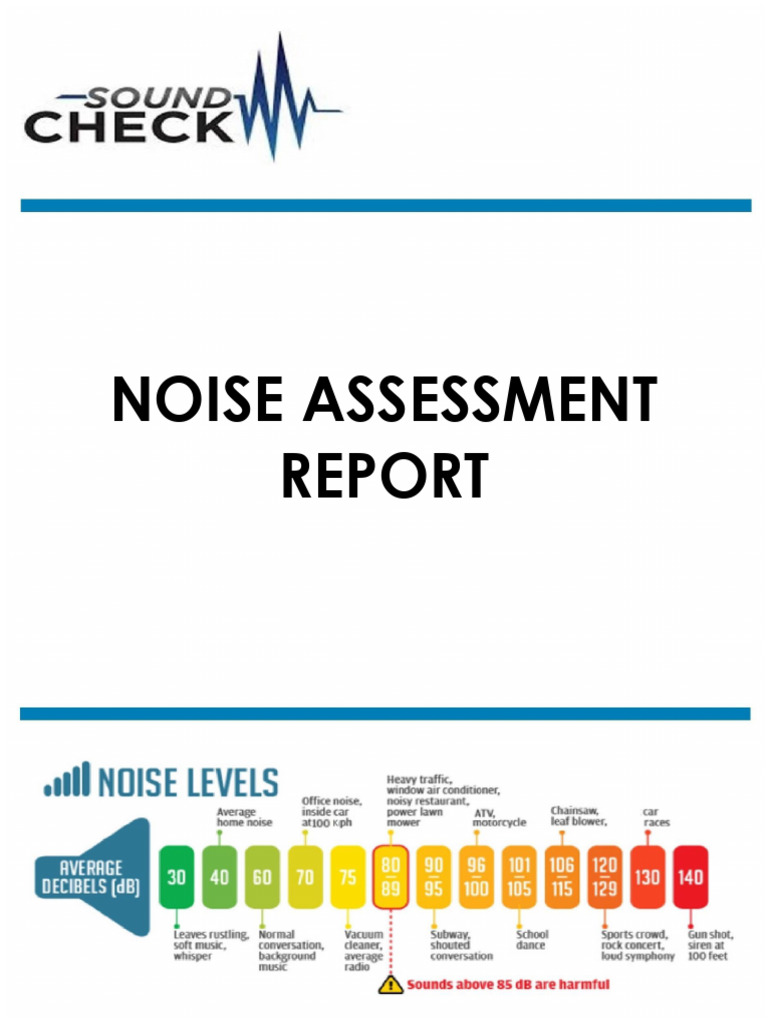 Noise Assessment Report Overview | PDF | Noise | Decibel