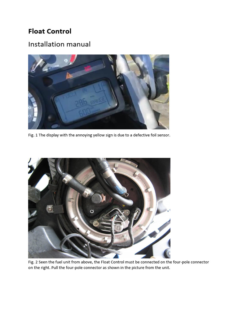 Float Control Installation Guide | PDF | Electrical Connector ...