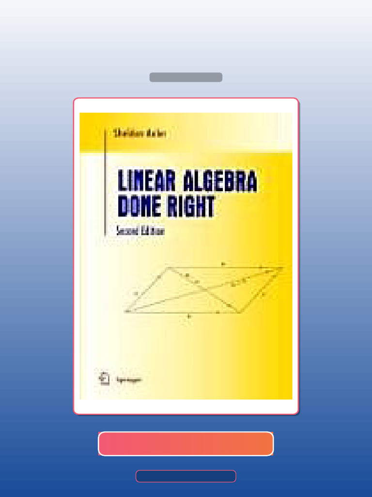 Test Bank for Accompany Linear Algebra Done Right 2nd Edition ...