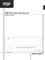Download Owner-s Manual - AVR 137 English by Tharanath Gajendra SN98549343 doc pdf