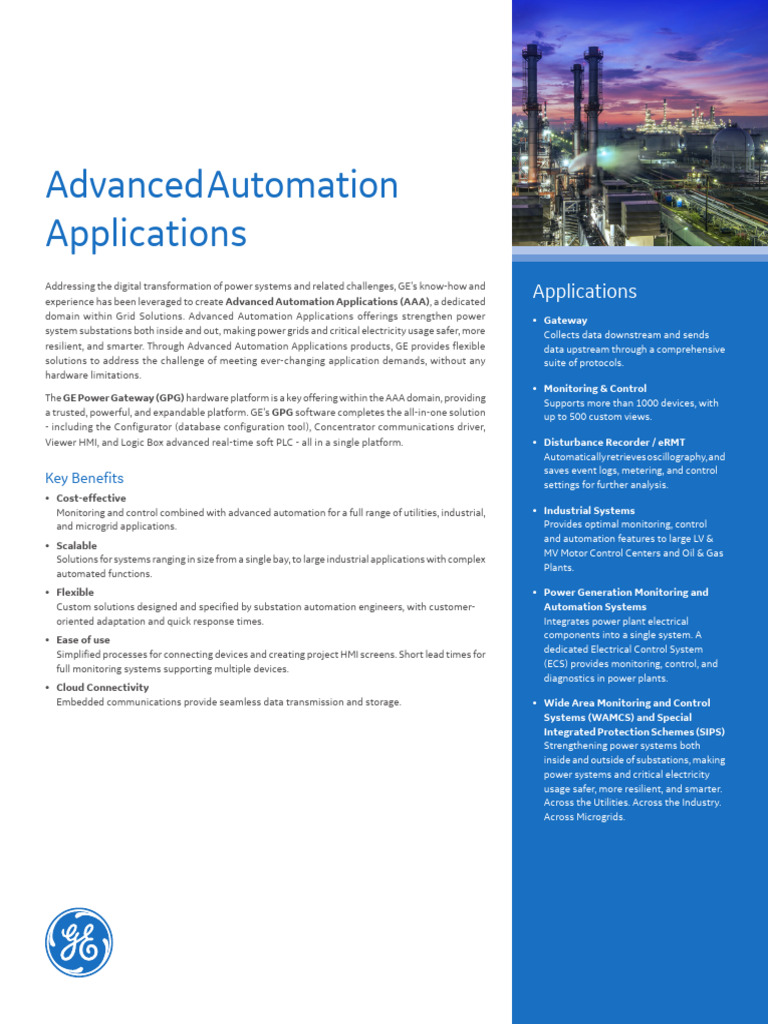 Advanced Automation Applications Overview | PDF | Automation ...